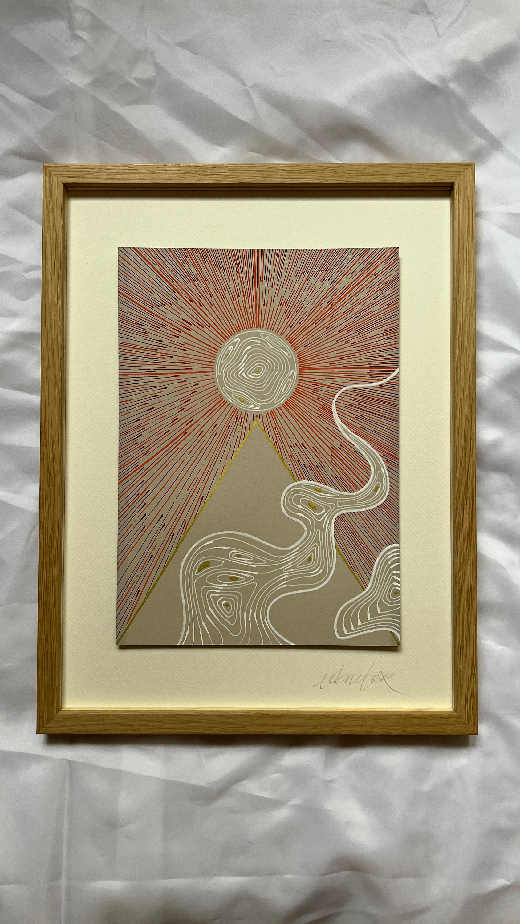 hundredshill, Acryl auf Papier, Detailansicht 5