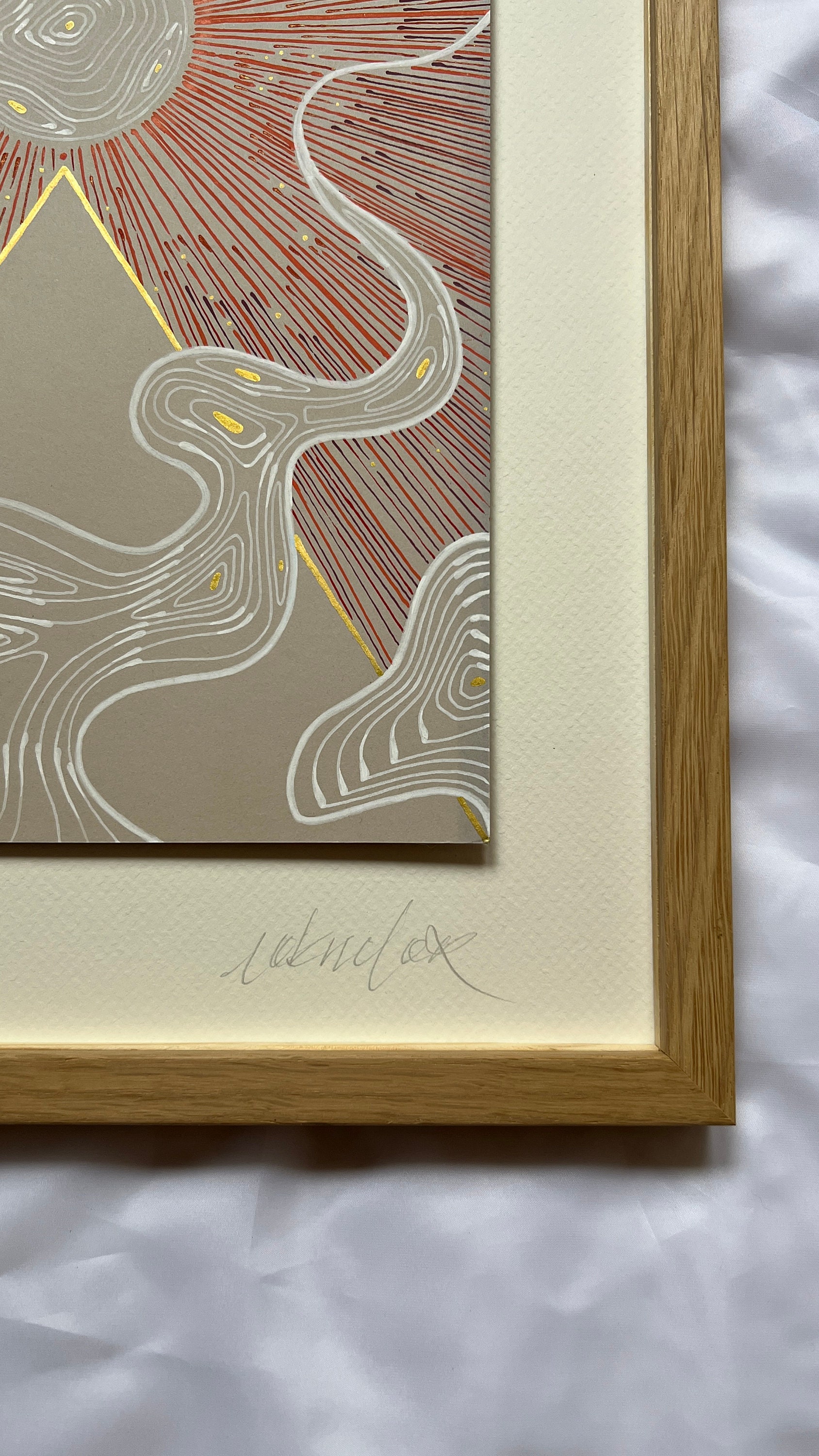 hundredshill, Acryl auf Papier, Detailansicht 6