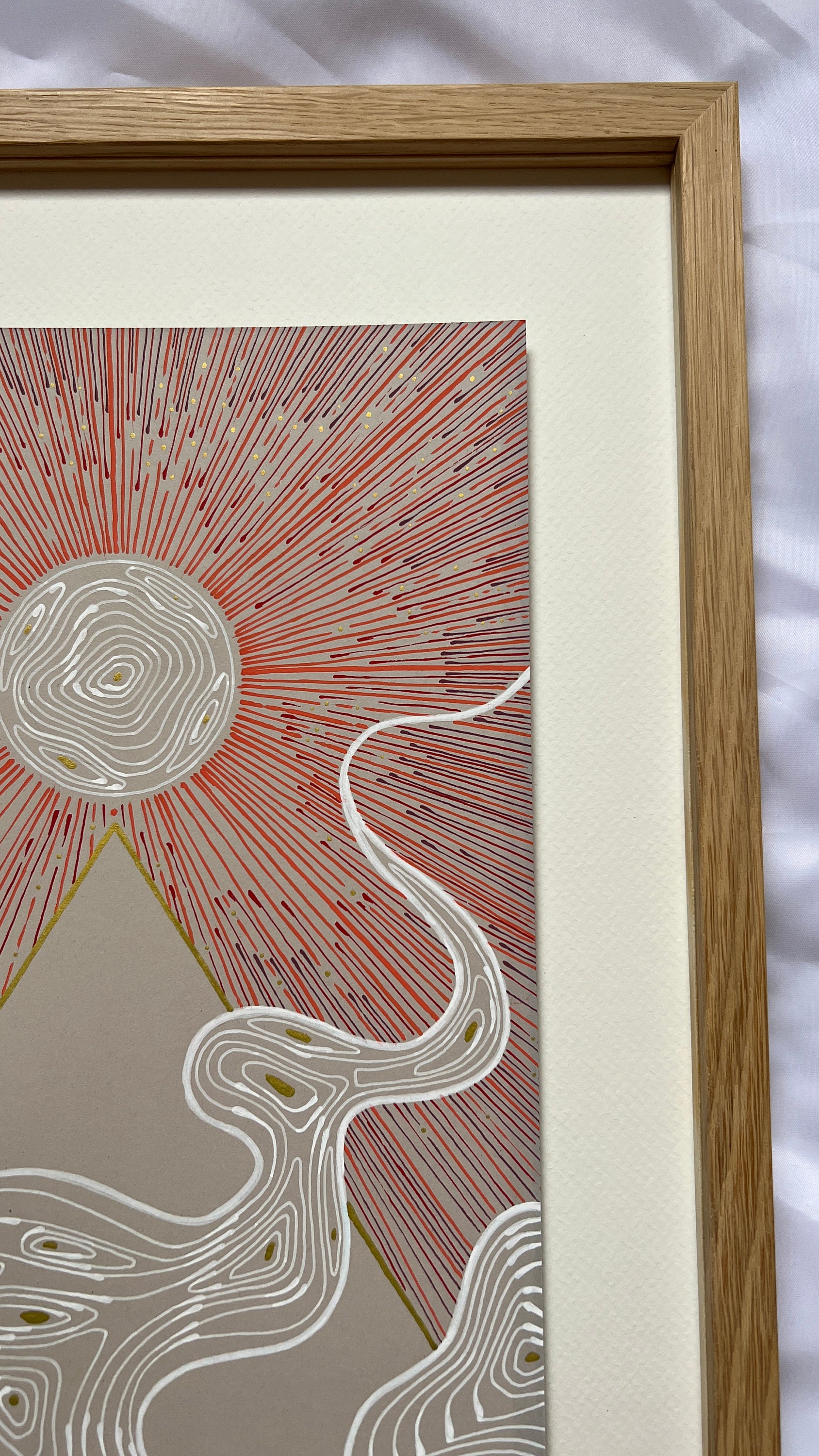hundredshill, Acryl auf Papier, Detailansicht 8