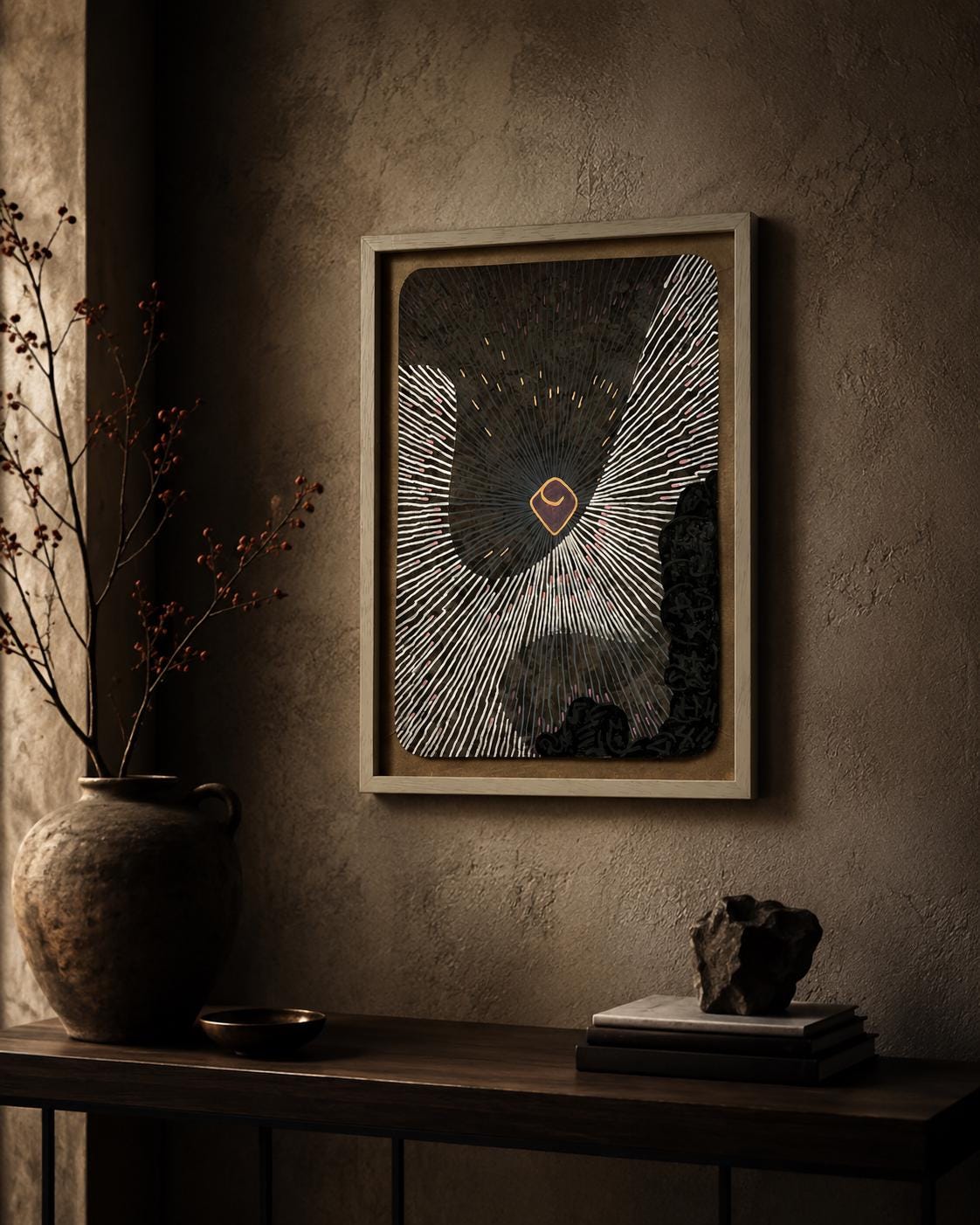 hiren, Acryl auf Holz, Original von Egor Kolenkov