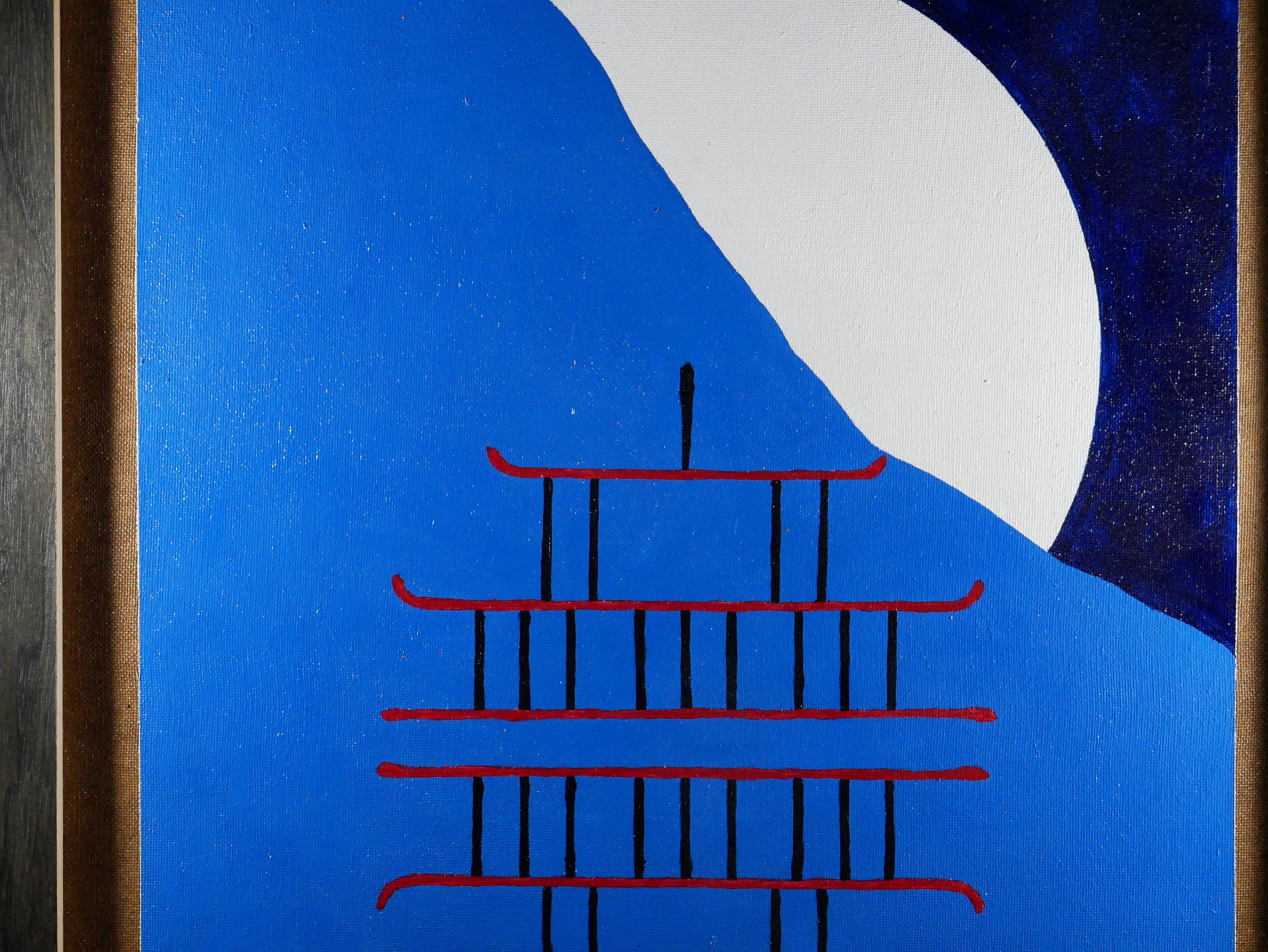Oon, Acryl auf Holz, Detailansicht 2