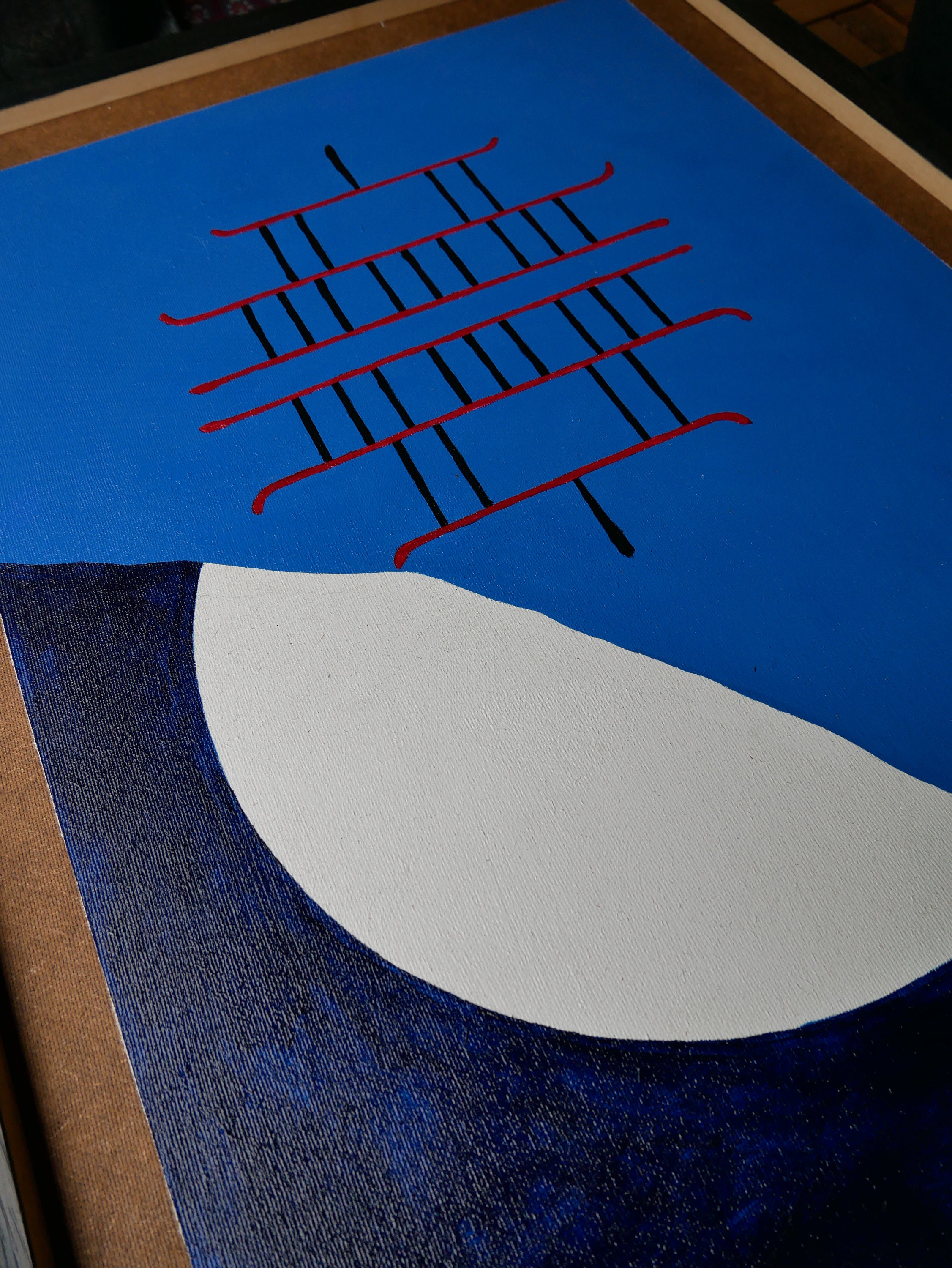 Oon, Acryl auf Holz, Detailansicht 4