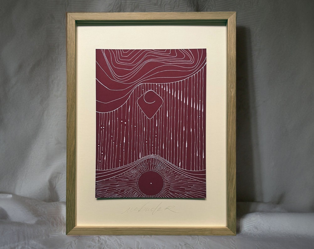 pra, Acryl auf Papier, Original von Egor Kolenkov