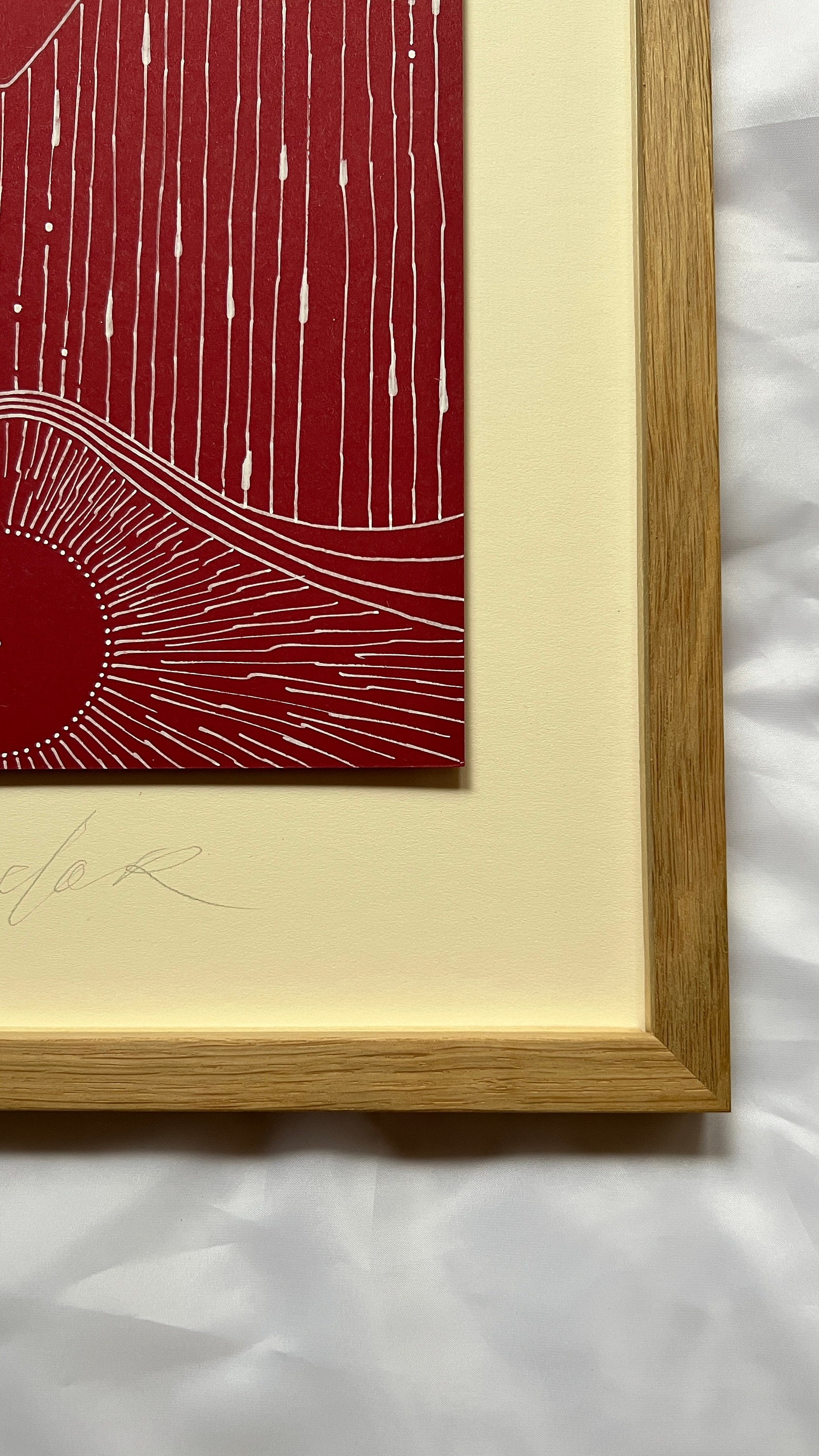 pra, Acryl auf Papier, Detailansicht 3