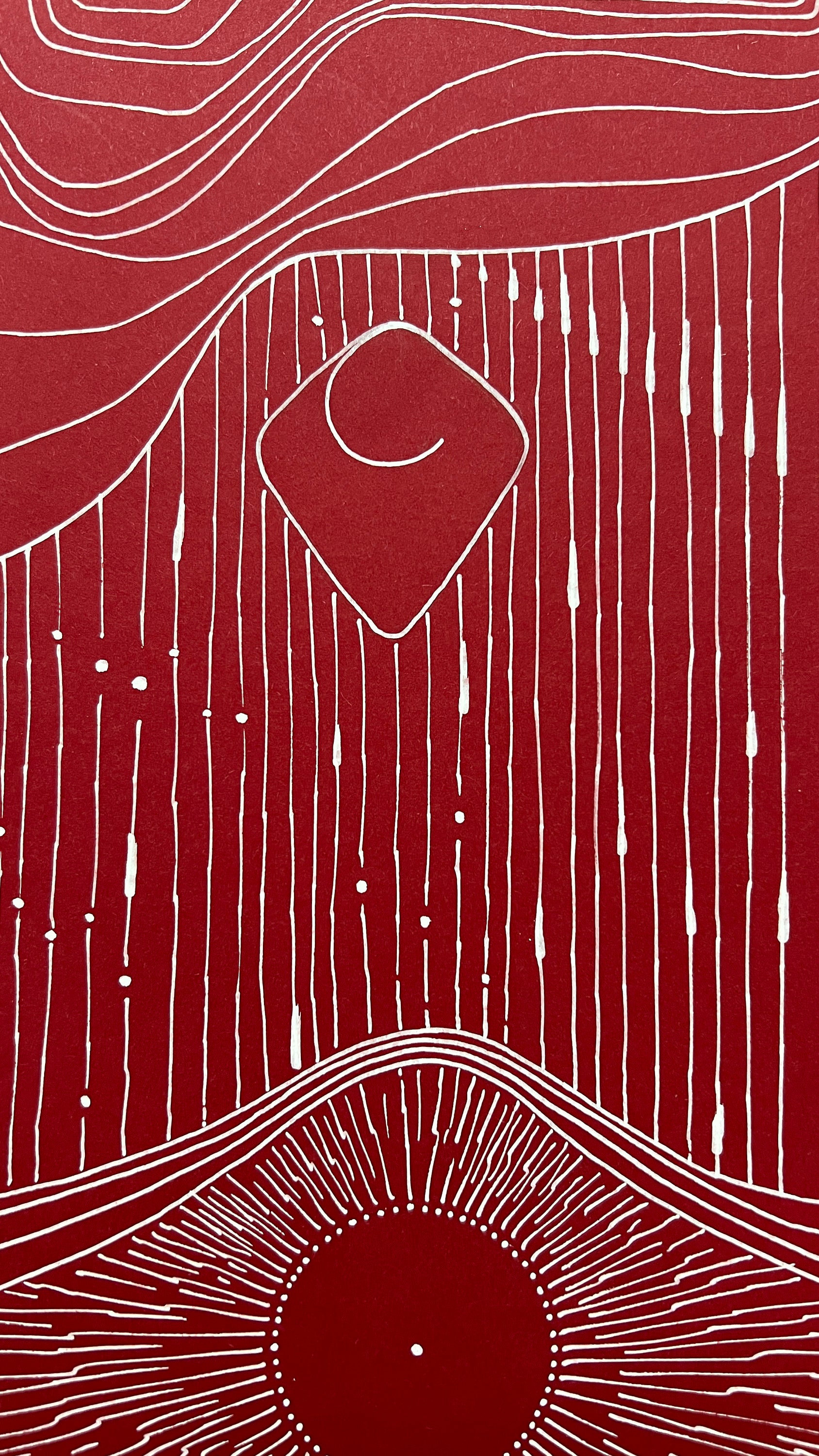 pra, Acryl auf Papier, Detailansicht 6
