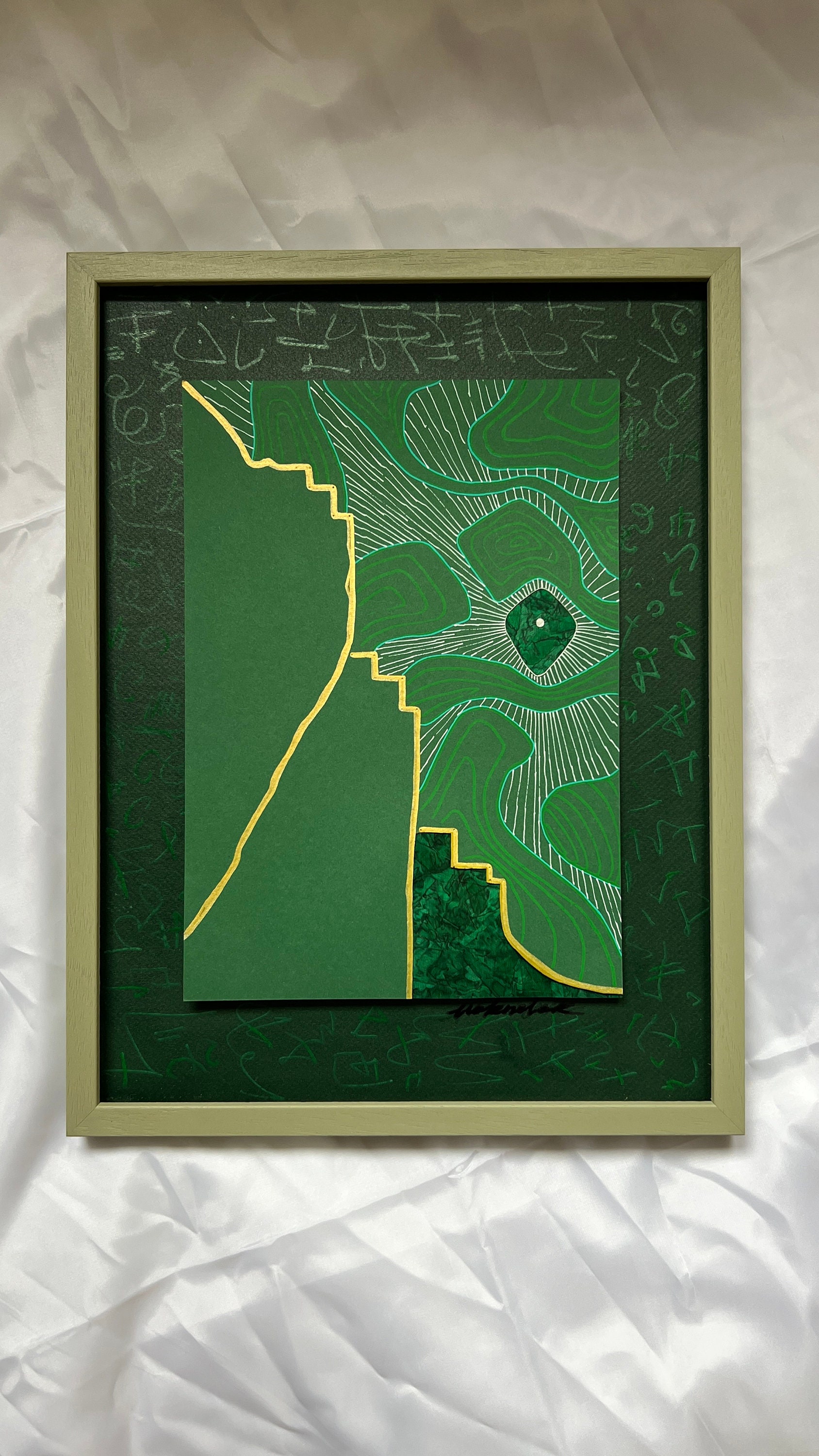 smara.gdikus, Acryl auf Papier, Detailansicht 2