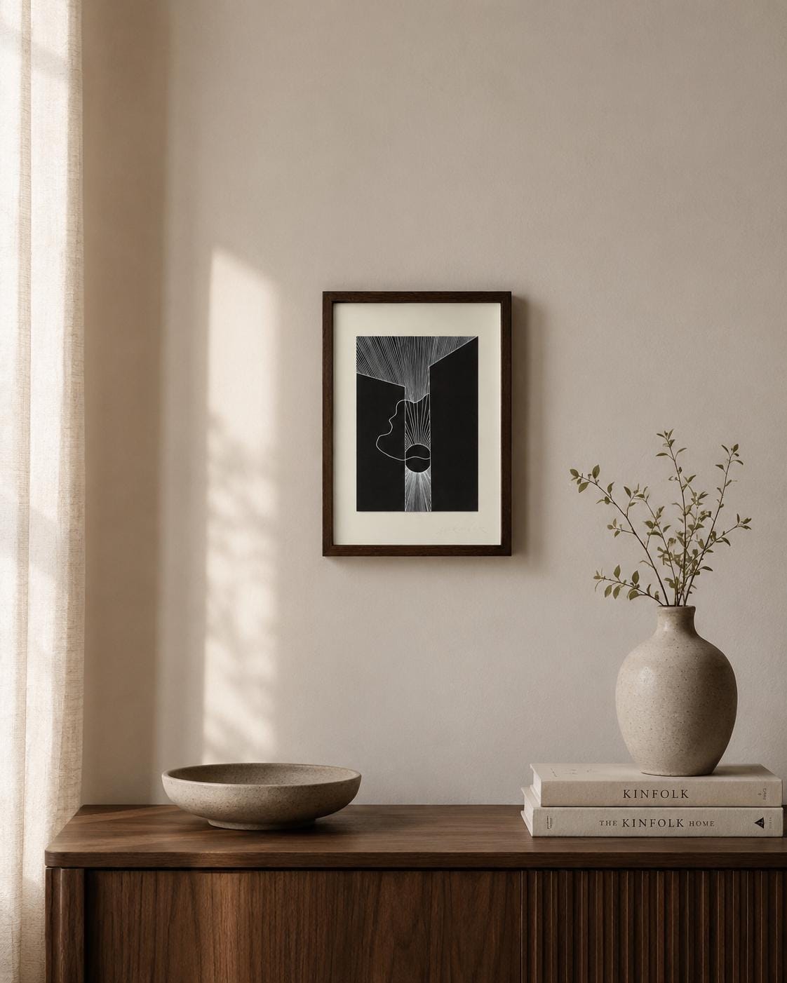 urban moonshine II, Acryl auf Papier, Original von Egor Kolenkov