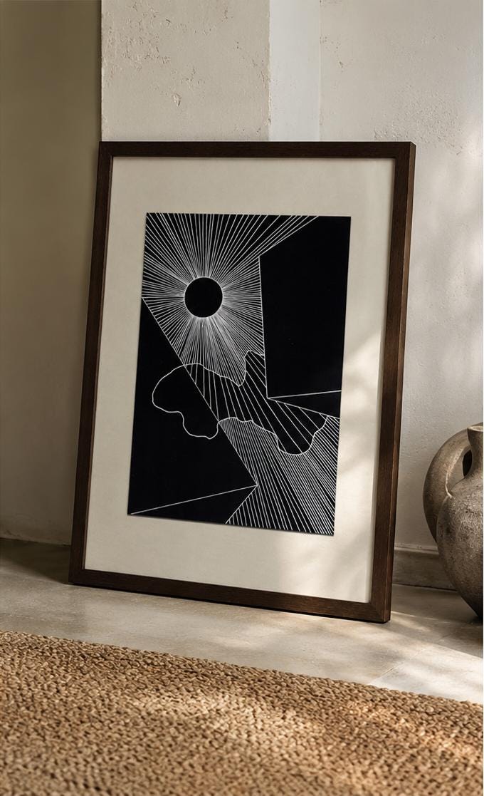 urban moonshine III, Acryl auf Papier, Original von Egor Kolenkov