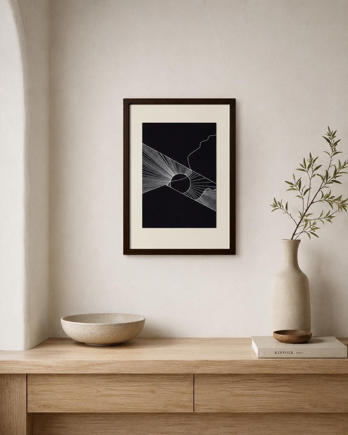 urban moonshine I, Acryl auf Papier, Original von Egor Kolenkov