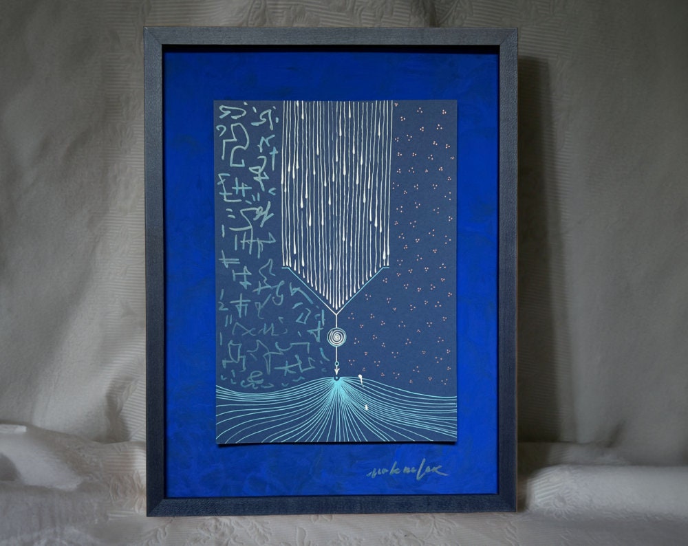 tyuring, Acryl auf Papier, Original von Egor Kolenkov