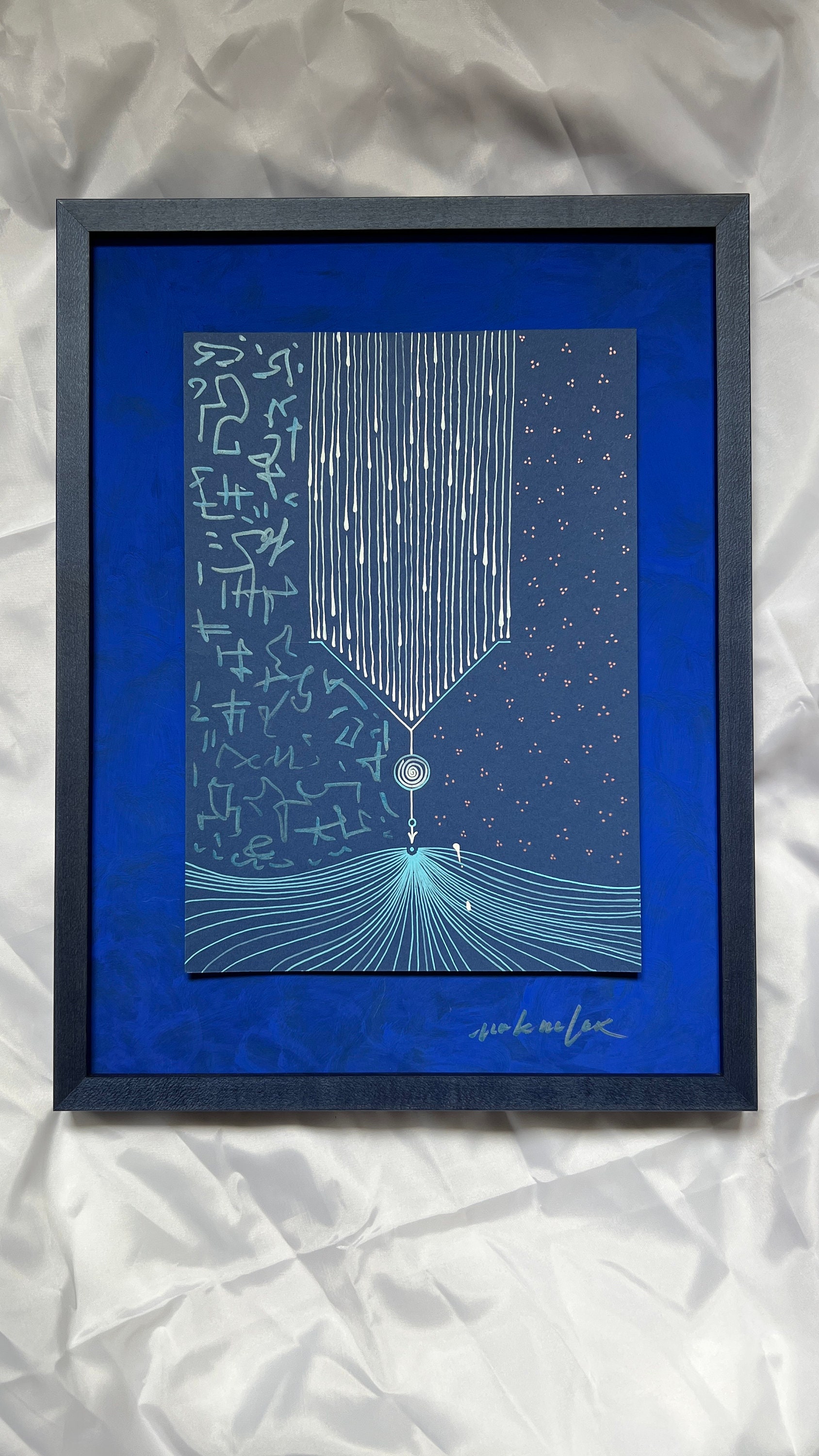 tyuring, Acryl auf Papier, Detailansicht 2