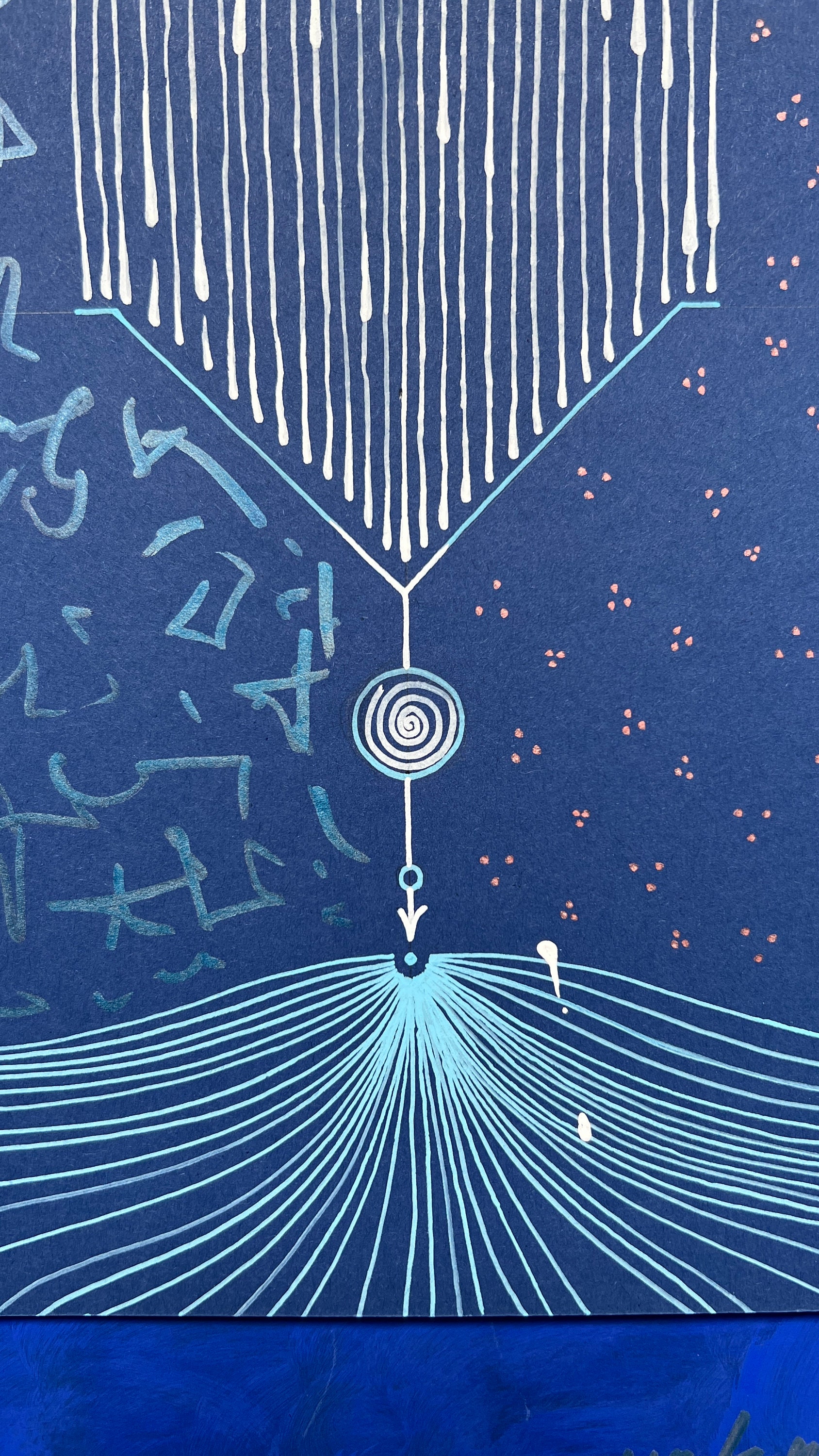 tyuring, Acryl auf Papier, Detailansicht 3