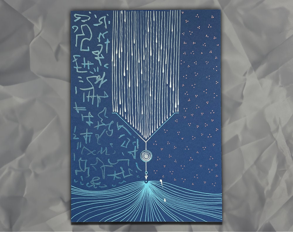 tyuring, Acryl auf Papier, Detailansicht 7